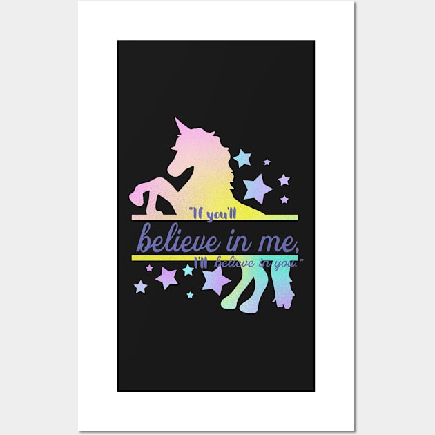 Unicorn to Alice Wall Art by FamilyCurios